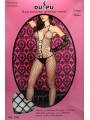 TUTA SEXY CATSUIT A RETE GRIGLIATA MISURA UNICA