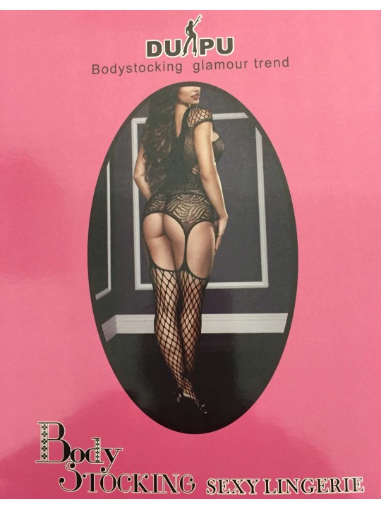 Lingerie Sex Bodystoching Nero Taglia Unica