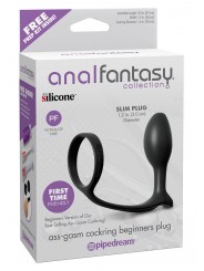 STIMOLATORE PROSTATA Ass Gasm Cock Ring Beginners Black