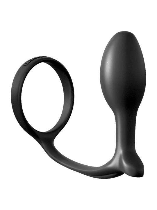 STIMOLATORE PROSTATA Ass Gasm Cock Ring Beginners Black