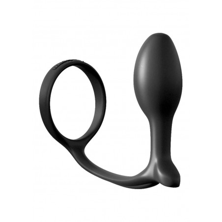 STIMOLATORE PROSTATA Ass Gasm Cock Ring Beginners Black