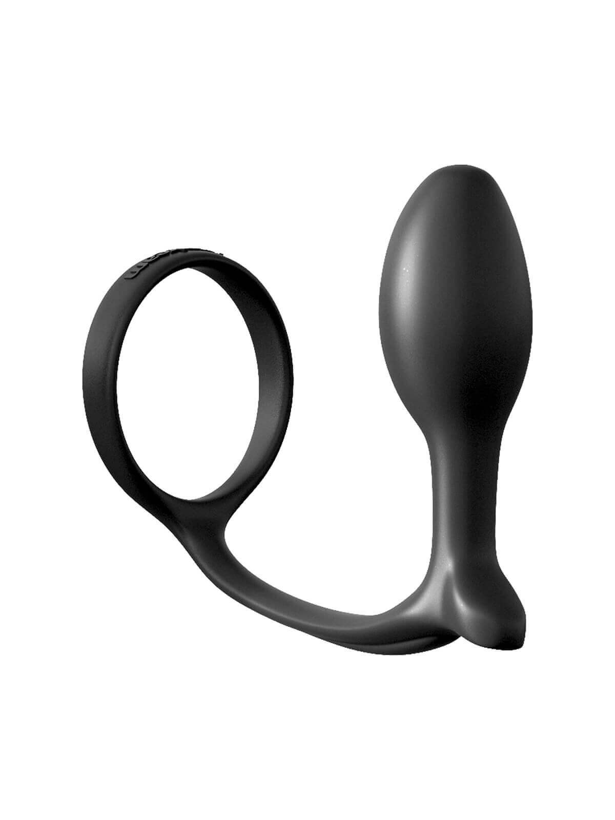 STIMOLATORE PROSTATA Ass Gasm Cock Ring Beginners Black