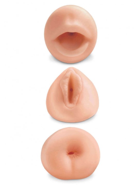 Kit Masturbatori Realistici All 3 Holes Bocca Vagina Ano