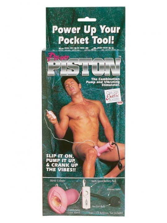 Masturbatore con Stimolatore Power Piston
