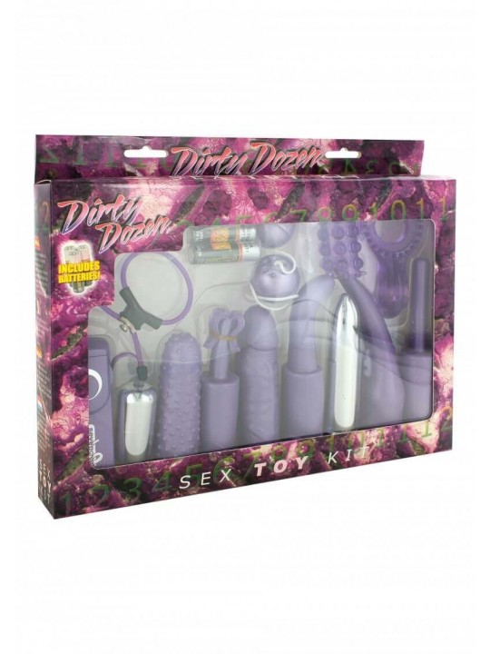 Dirty Dozen Sex Toy Kit Purple Dirty Dozen Sex Toy Kit Purple