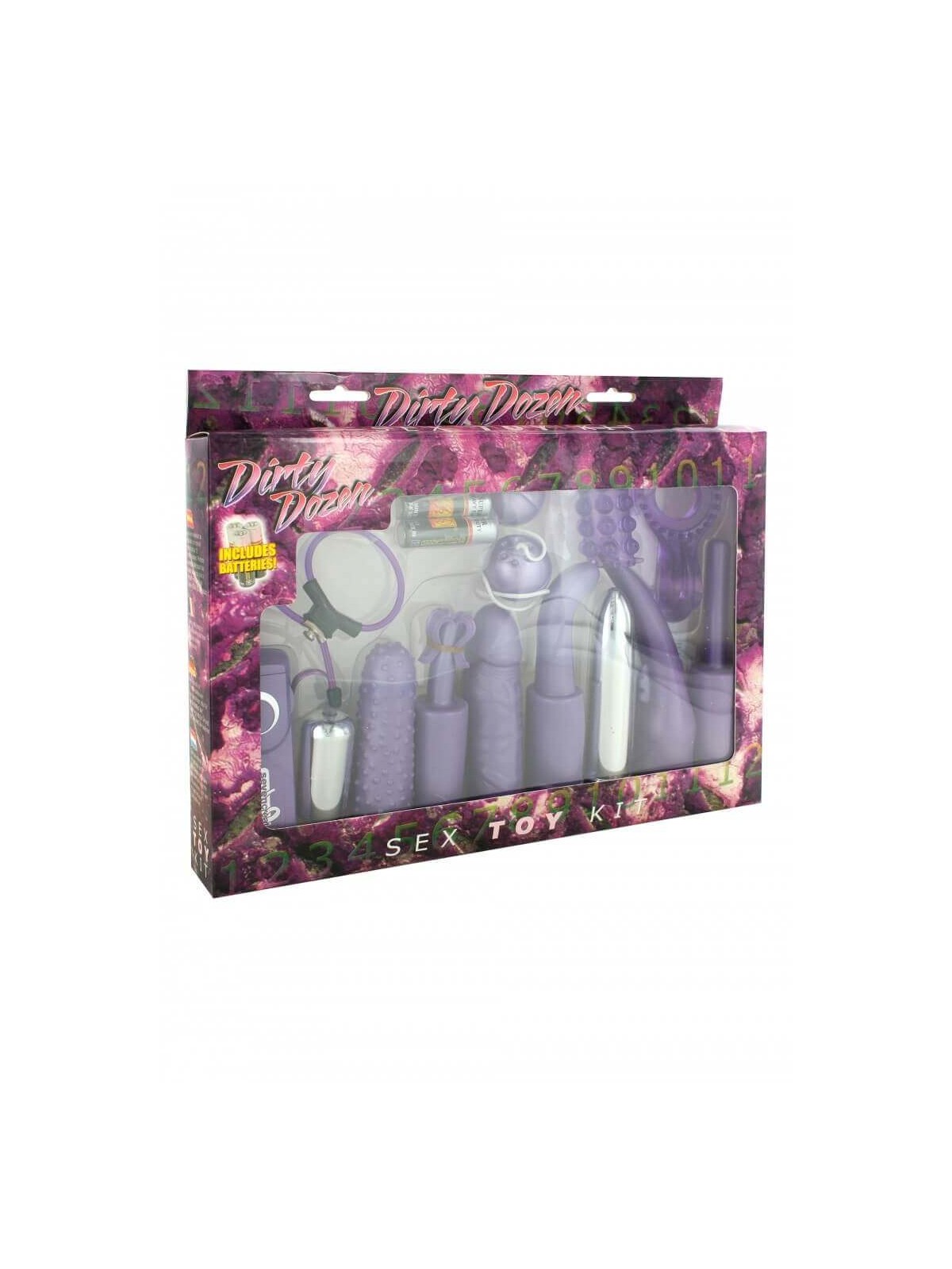 Dirty Dozen Sex Toy Kit Purple Dirty Dozen Sex Toy Kit Purple
