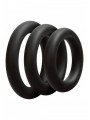 Kit di 3 Anelli OptiMALE 3 C-Ring Set Thick Nero
