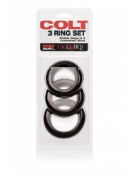 Kit di 3 anelli Colt Neri Colt