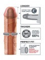 Mega Estensione Pene Fantasy X-Tensions Colore Caramello Brown Mega Estensione Pene Fantasy X-Tensions Colore Caramello Brown