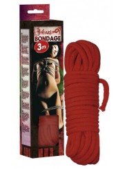 Fune di cotone rossa 3 m