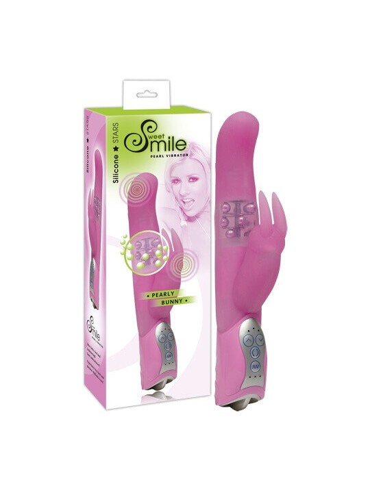 VIBRATORE RABBIT PEARLY BUNNY - SMILE - ROSA