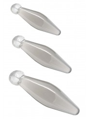Vibratore silver + Plug anale3 pezzi