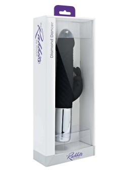 Vibratore Rabbit DIAMOND DANCER RABBIT BLACK