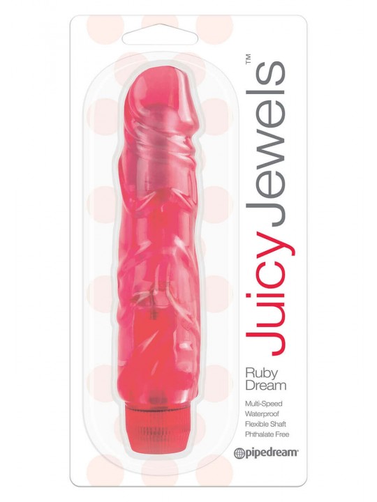 Vibratore Realistico Jelly JUICY JEWELS VIBE RUBY DREAM Vibratore Realistico Jelly JUICY JEWELS VIBE RUBY DREAM