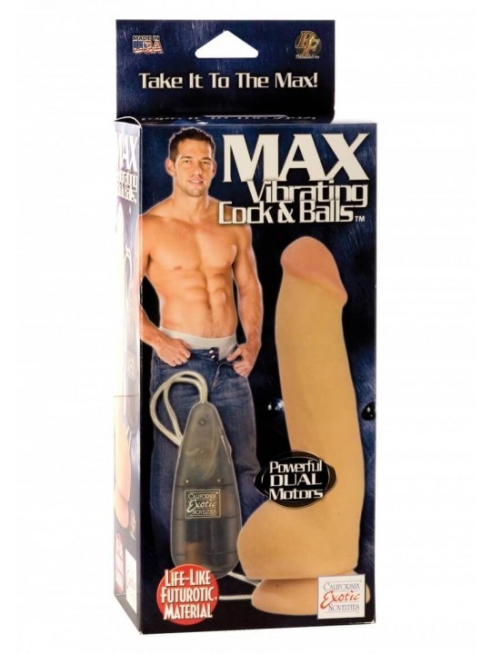 Super Max Vibrating Cock & Balls