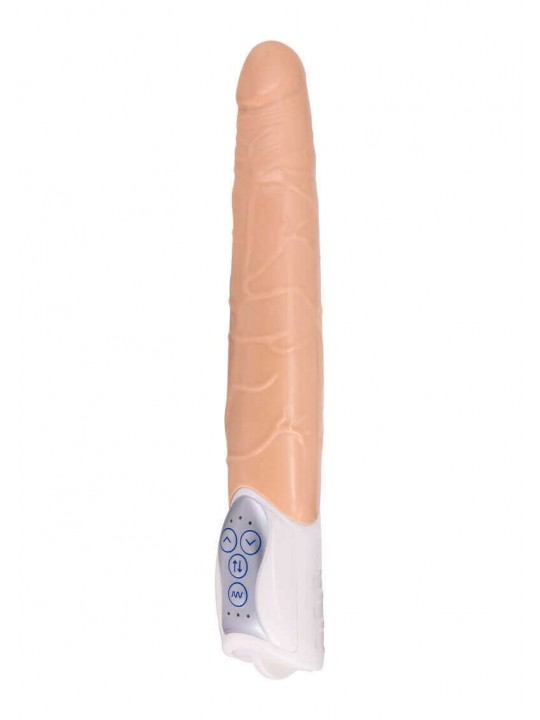 Vibratore Long John Color Carne e Nero