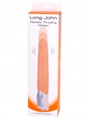 Vibratore Long John Color Carne e Nero