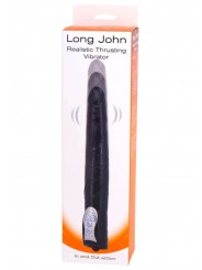 Vibratore Long John Color Carne e Nero