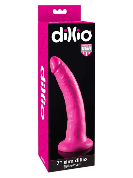 Dildo Realistico DILDO 7 INCH SLIM PINK Dildo Realistico DILDO 7 INCH SLIM PINK