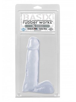 Dildo in Jelly Basix 8 Trasparente