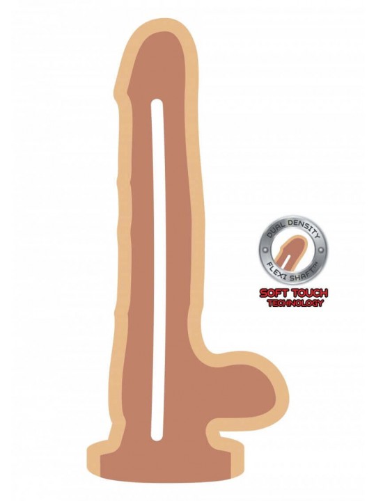 Dildo Realistico Dual Density Dildo7 Inch Balls Dildo Realistico Dual Density Dildo7 Inch Balls