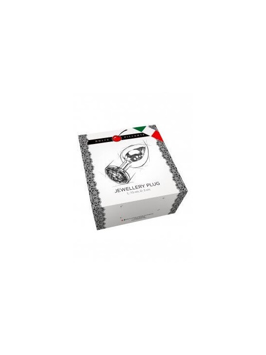 Plug anal argento Large 12 cm